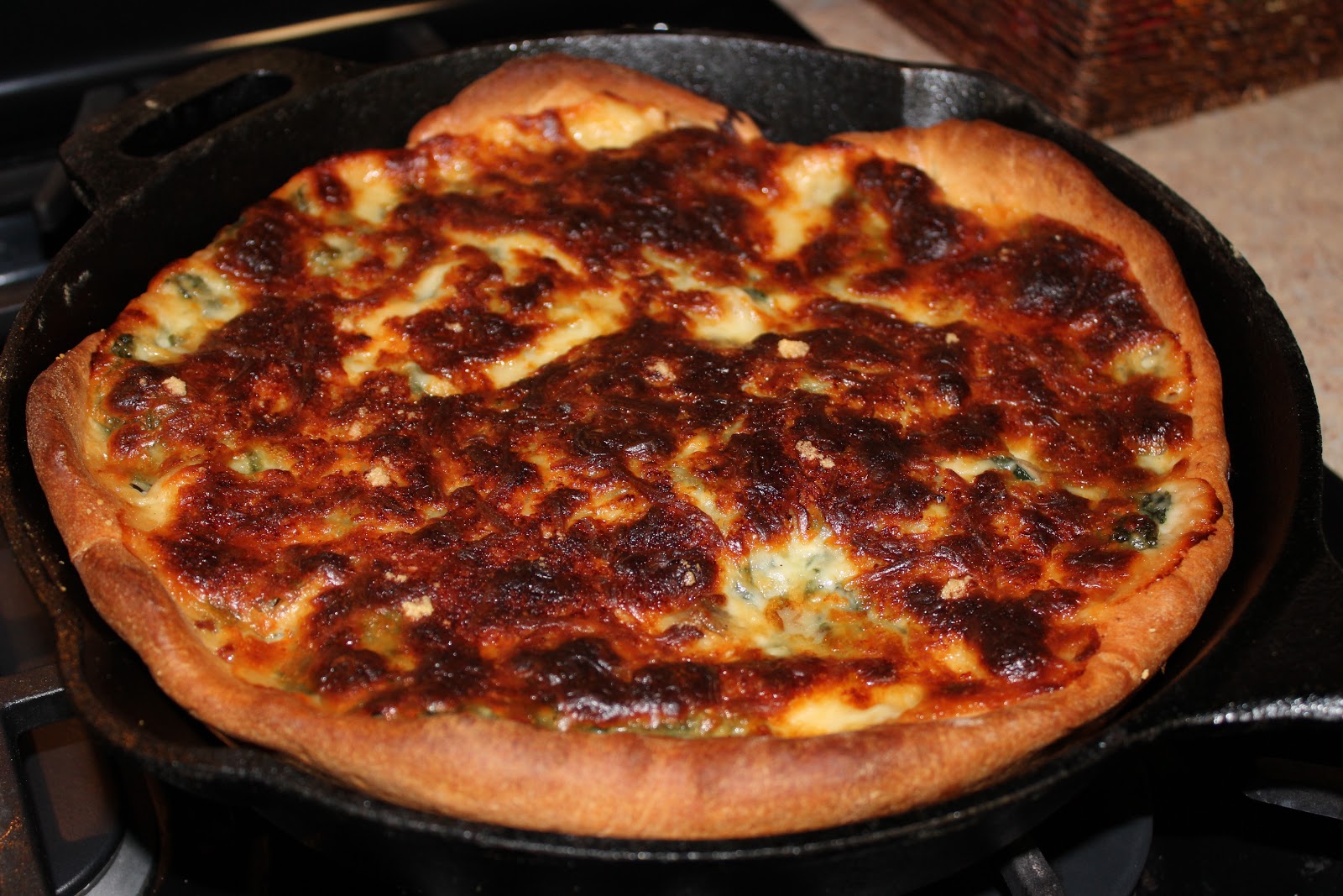 The Cookbook Project Florentine Frying Pan Pizza